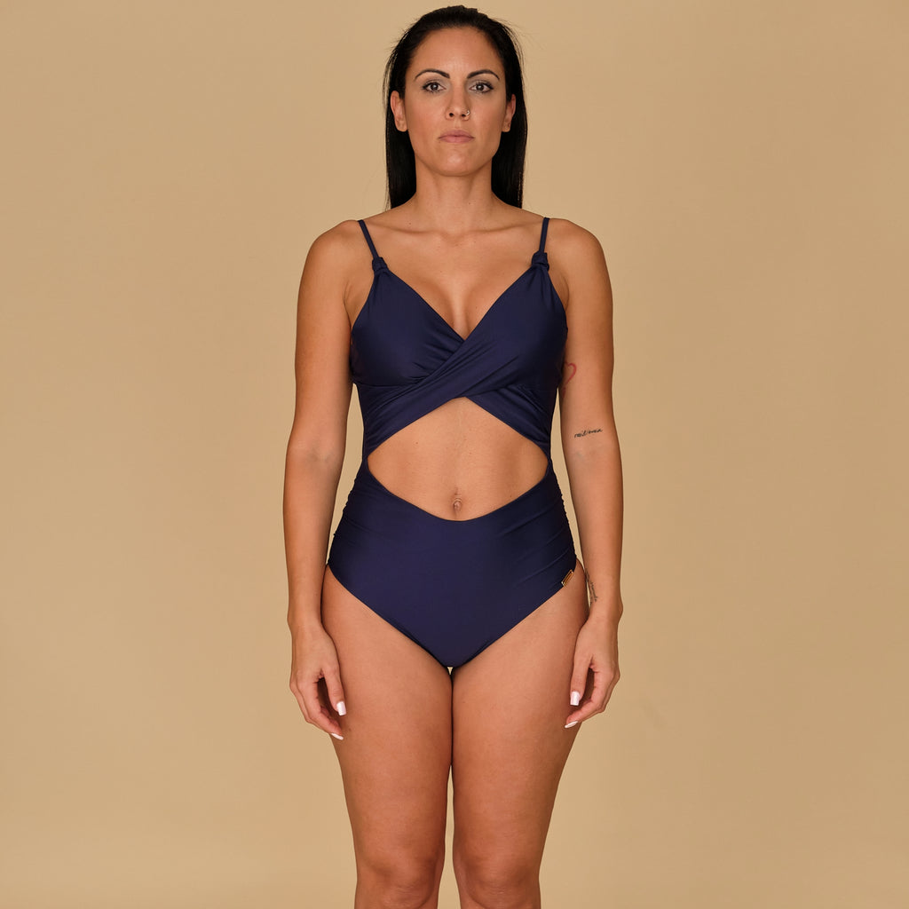 Swimwuit with nursing clip for lactation, made in Spain with sustainable materials