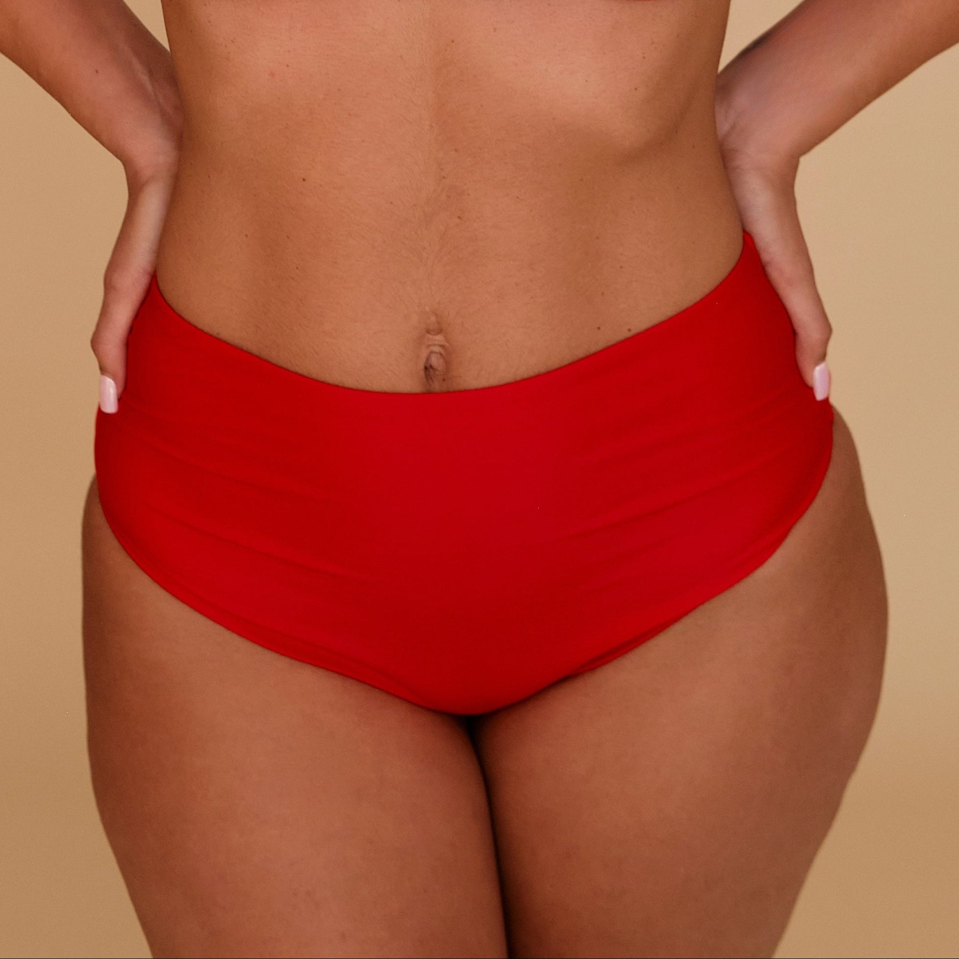 Vini bikini bottom, high-waisted brief, made with sustainable fabrics